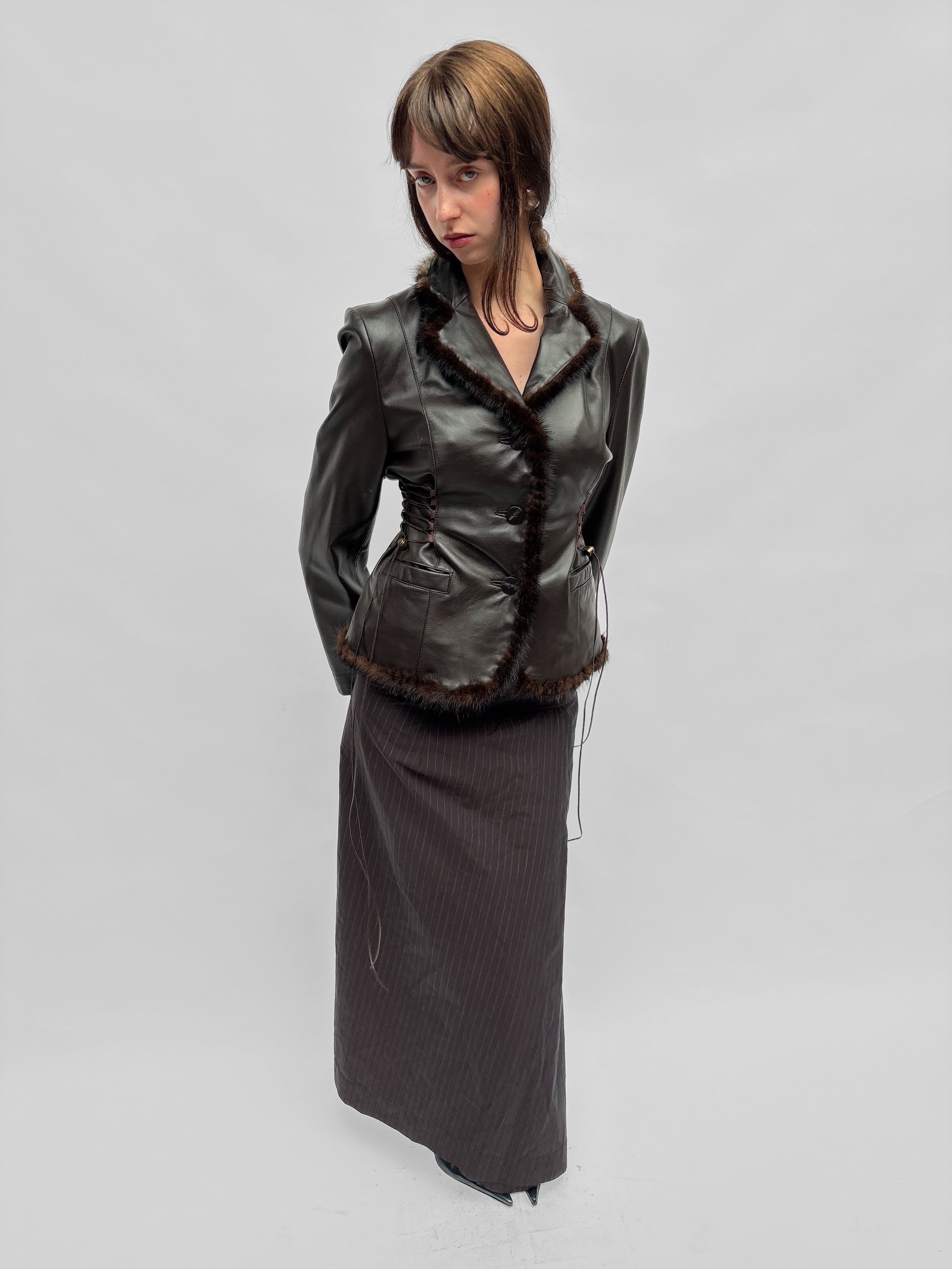 Piece No. 14  — The Leather Lace Up Jacket