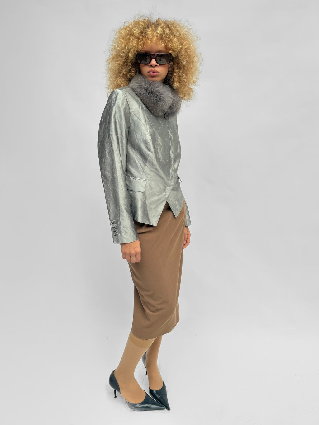 Piece No. 64 — The Grey Silk Fur Blazer
