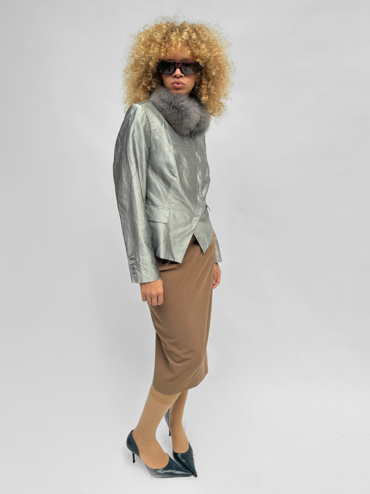 Piece No. 64 — The Grey Silk Fur Blazer