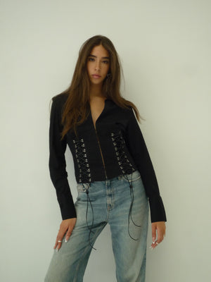 004 Black Blouse