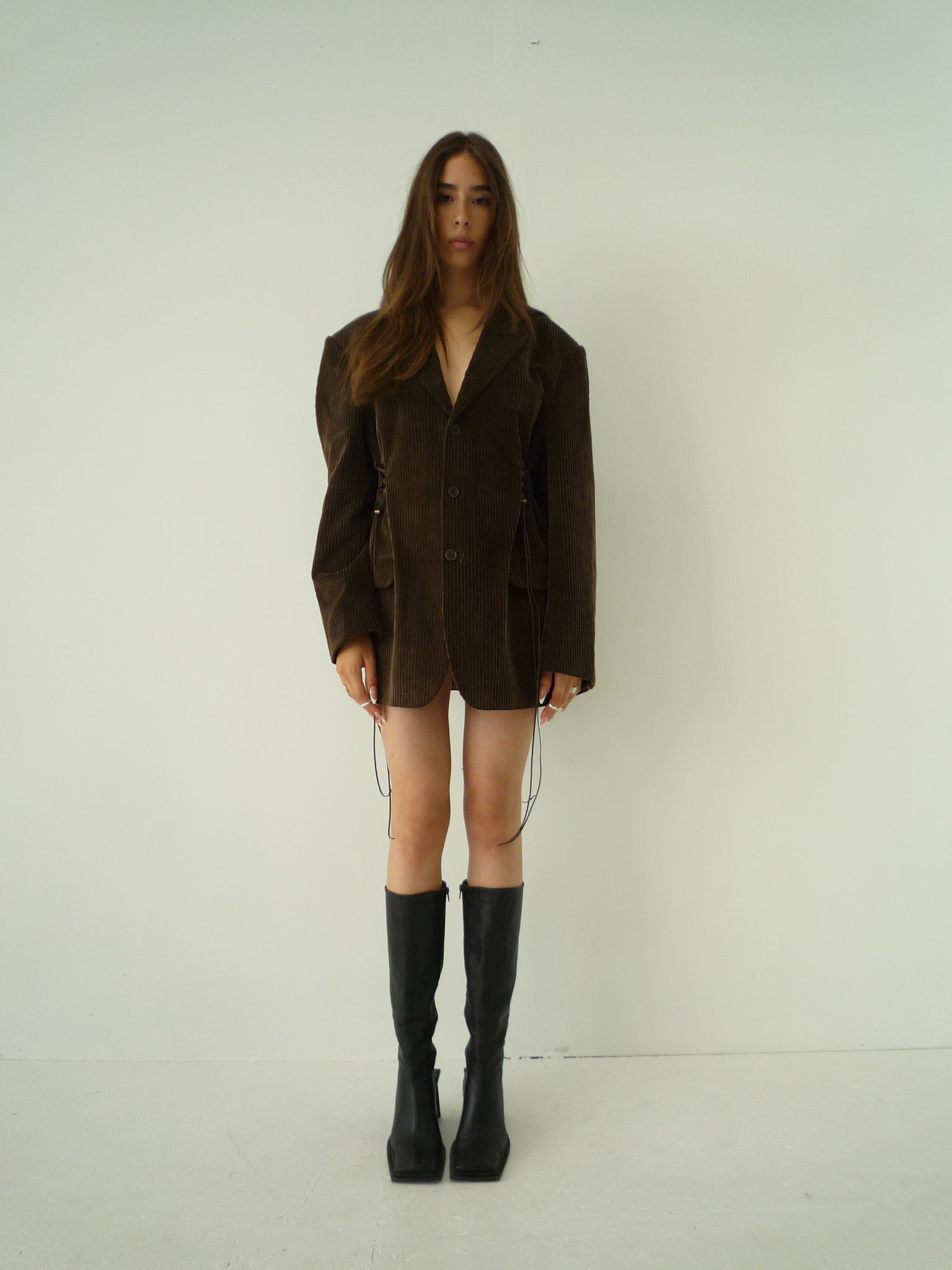 020 Brown Ribcord Blazer