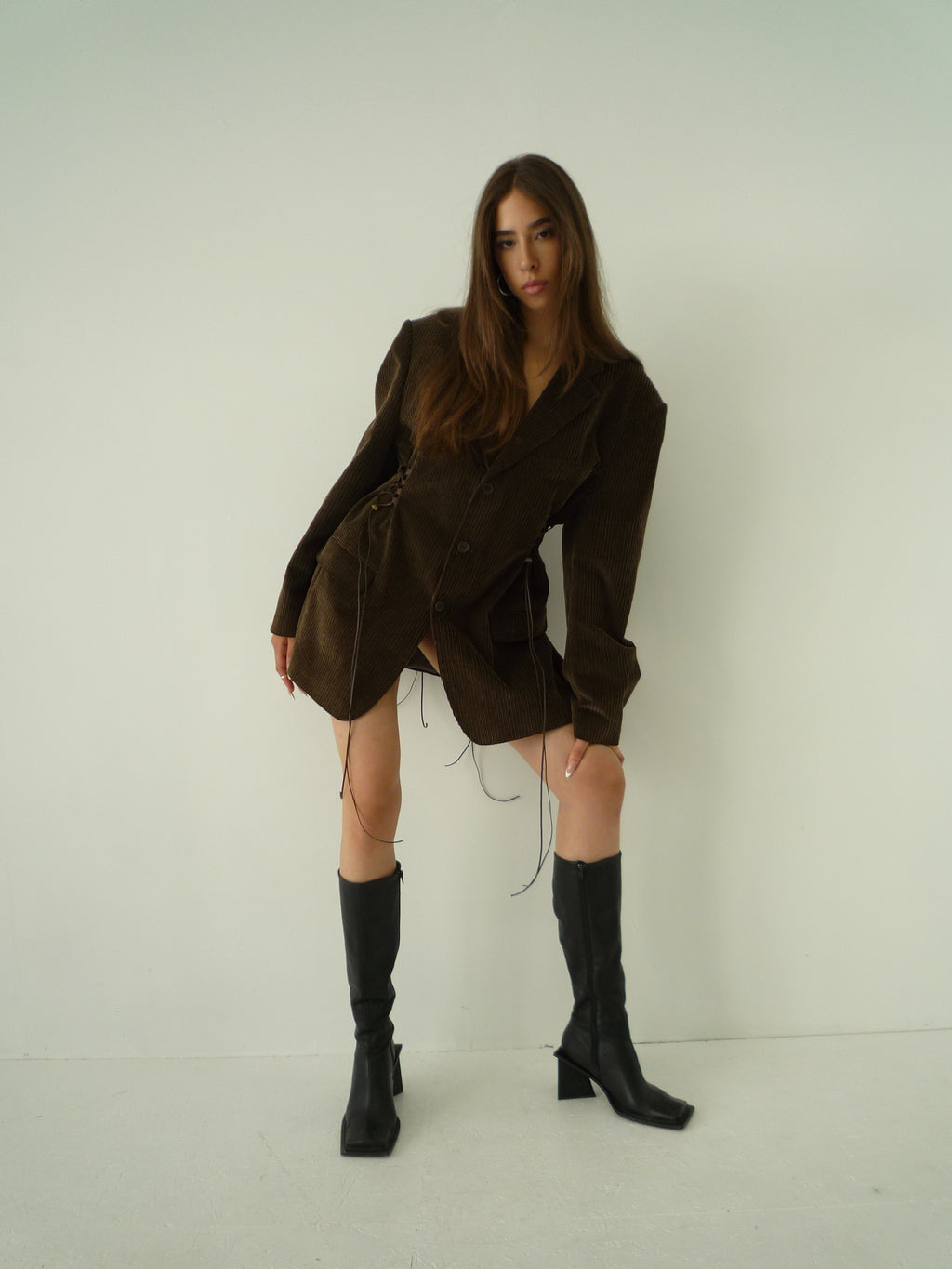 020 Brown Ribcord Blazer