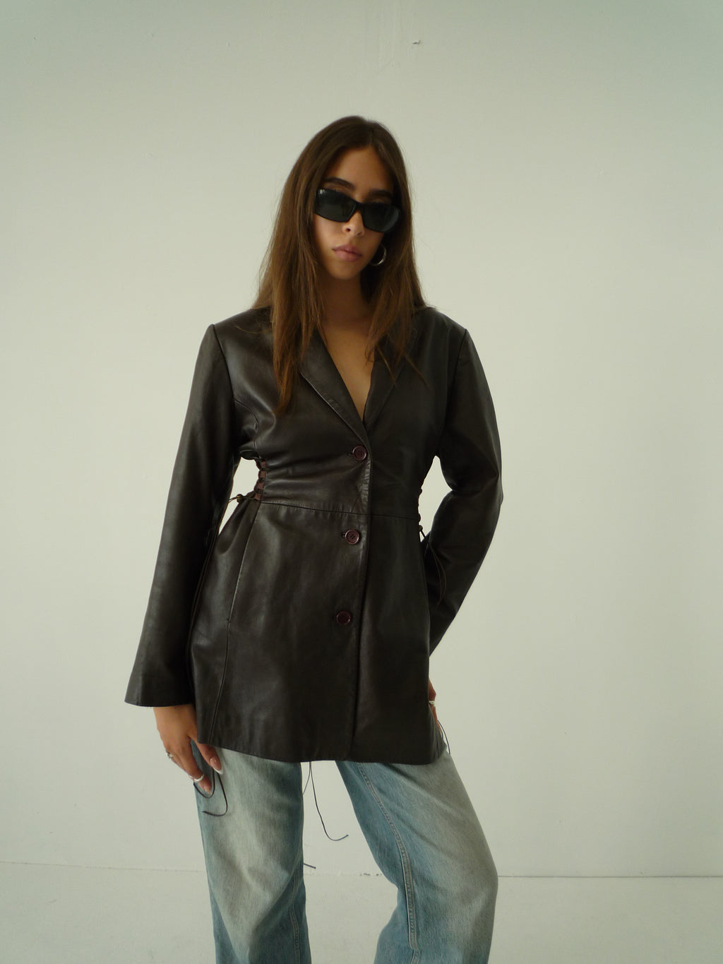 015 Brown Leather Jacket