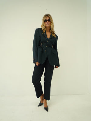 0002 Blue Piercing Blazer
