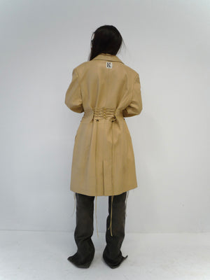 001 Beige Leather Jacket