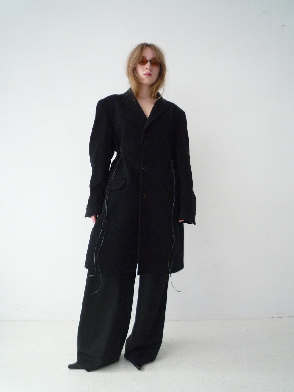 Wool Coat in Black