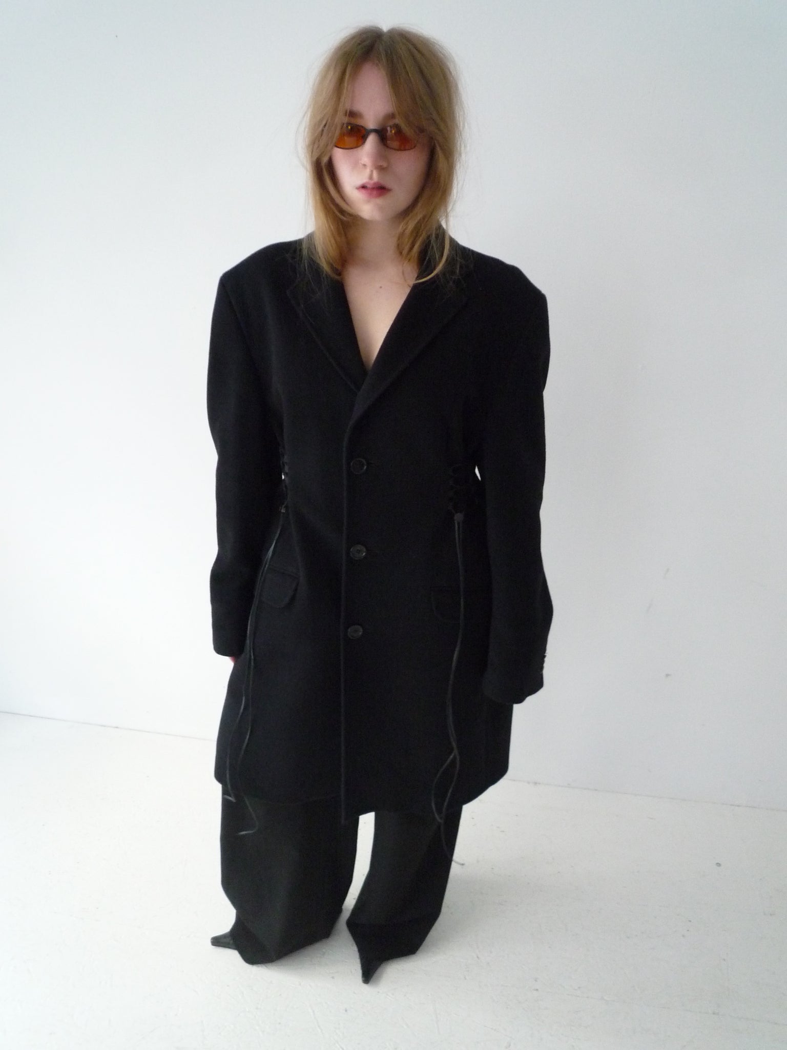 Wool Coat in Black