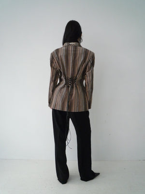 Ribcord Striped Blazer