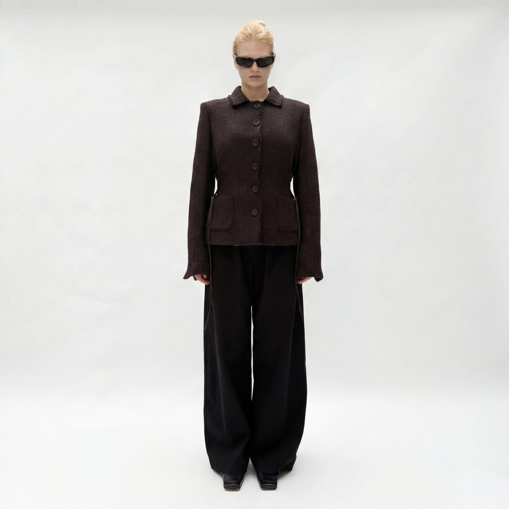 Piece No. 14 — The Brown Tweed Corset Jacket